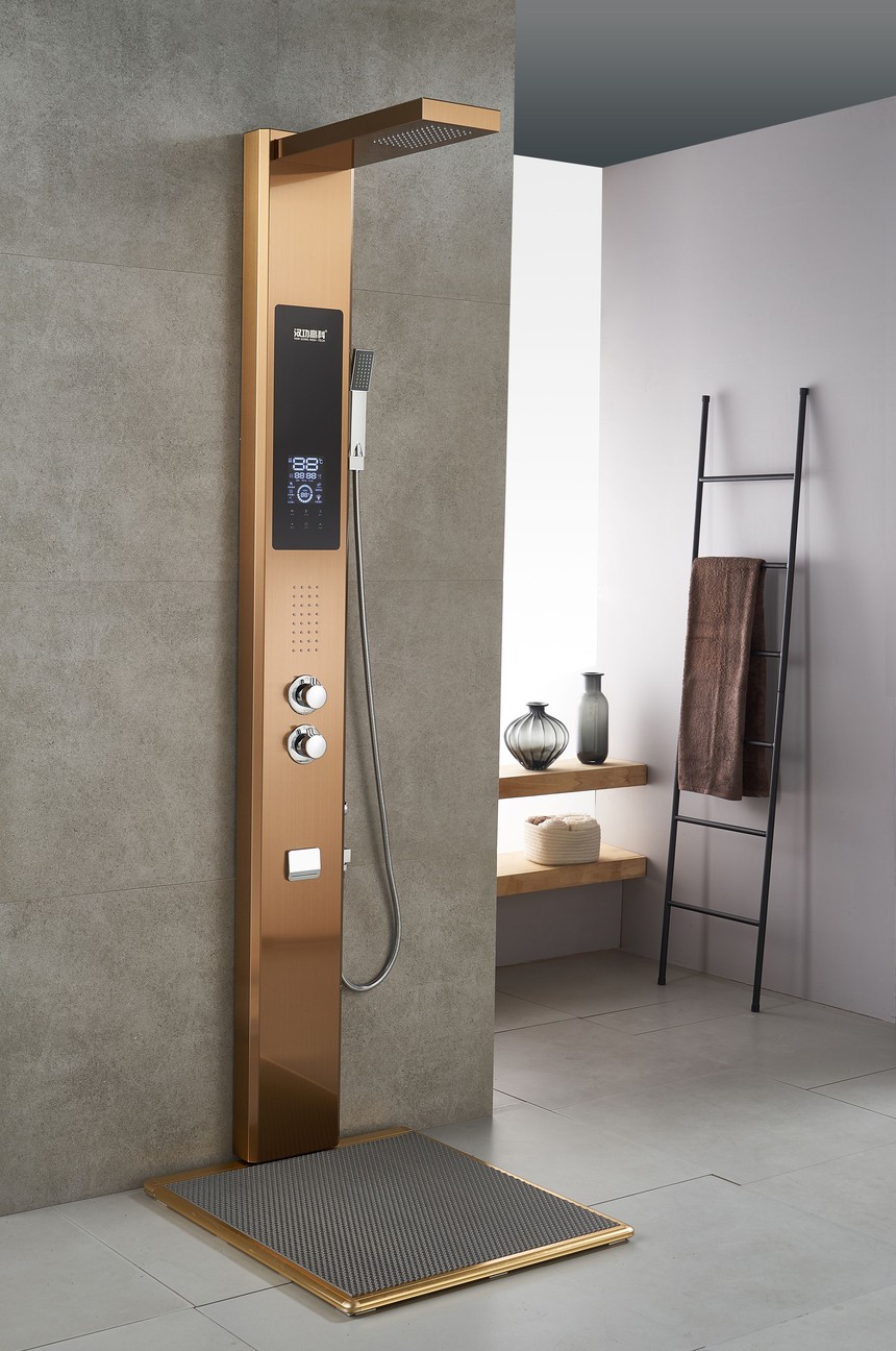 半壁挂式智能集成一体淋浴屏
