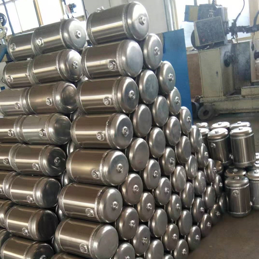 厂家供应各种挂车用铝合金储气筒空压机用铝镁合金储气罐