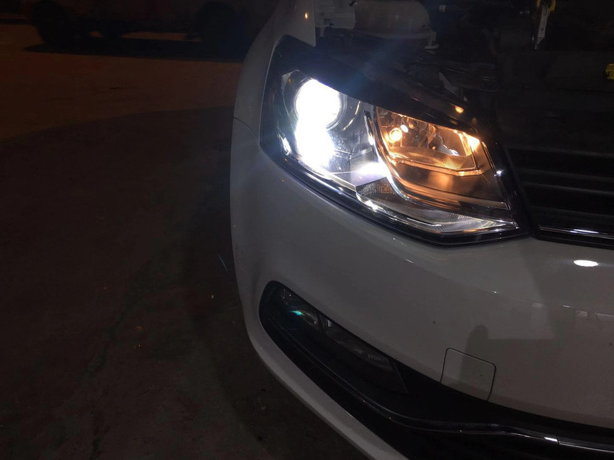 车身及驾驶室  灯具 大灯 大众polo车灯改装案列 贵阳改灯 贵阳兴美源