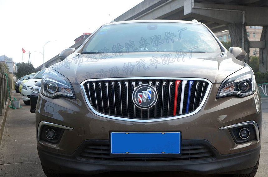 别克昂科威 中网三色条 酷鲨改装 三色中网装饰条