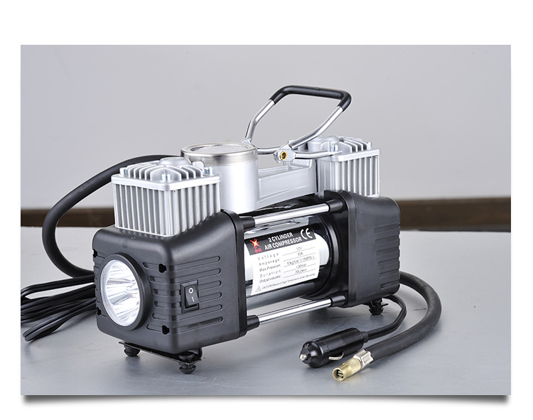 直销优质轮胎充气泵 大功率打气机 车载多用充气机半自动