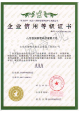 企業(yè)信用等級(jí)證書