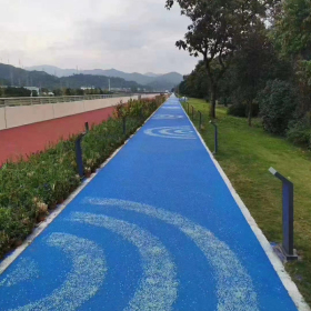 膠粘石路面