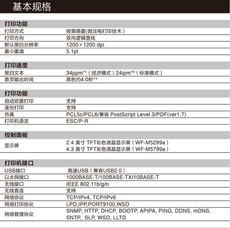 ������EPSON WF-M5299a A4�ڰ�ī��ʽ��ӡ���������ͼ14