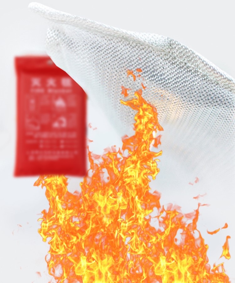 防火灭火毯火灾逃生衣防火衣消防避火服家用灭火毯硅胶防火毯加厚