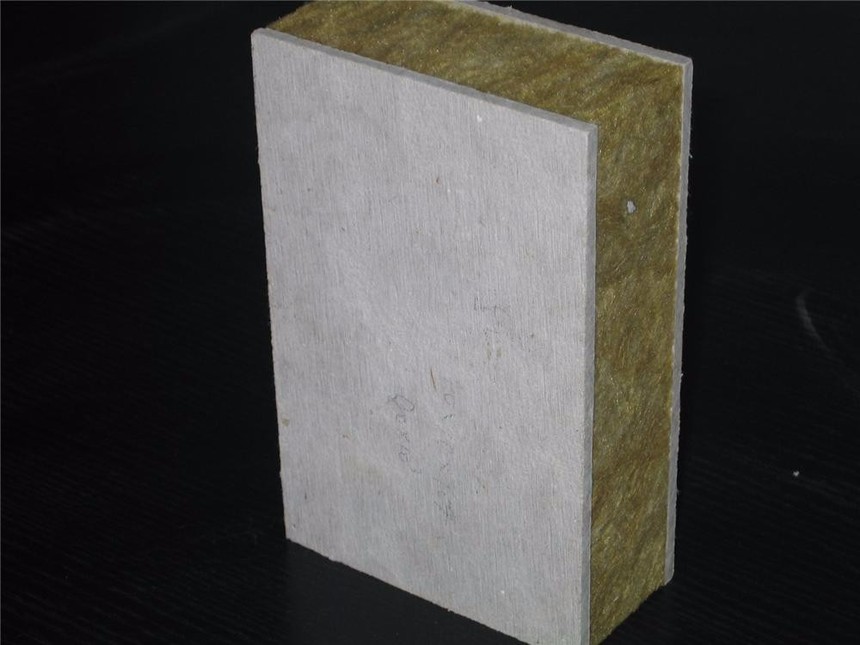 保温板内墙外墙岩棉复合板50mm内墙砂浆彩钢防火屋面夹层防水隔热板