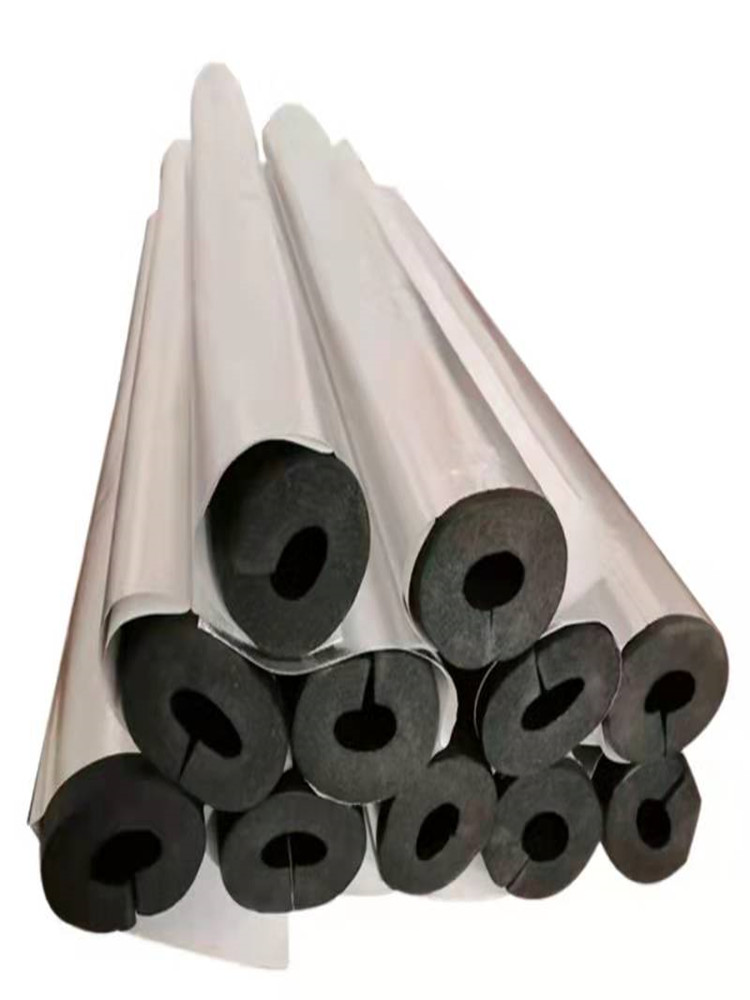 自粘铝箔橡塑管棉套水管防冻保暖加厚室外耐高温隔热海绵