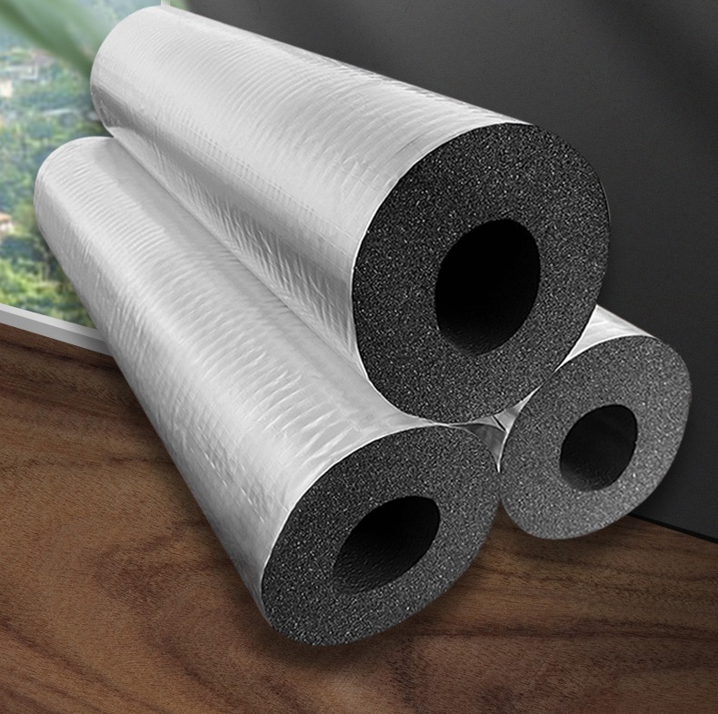 橡塑管空调水管保温棉保暖太阳能防冻管发泡棉室内一体防冻-(厂家批发