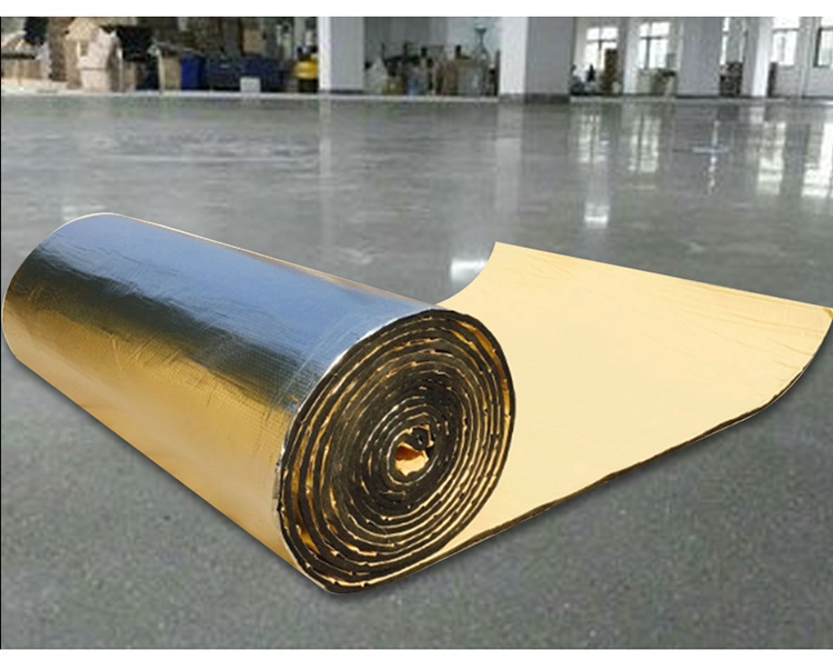 自粘耐高温阳光房楼顶隔热棉带背胶橡塑板屋顶防寒防水防晒保温棉