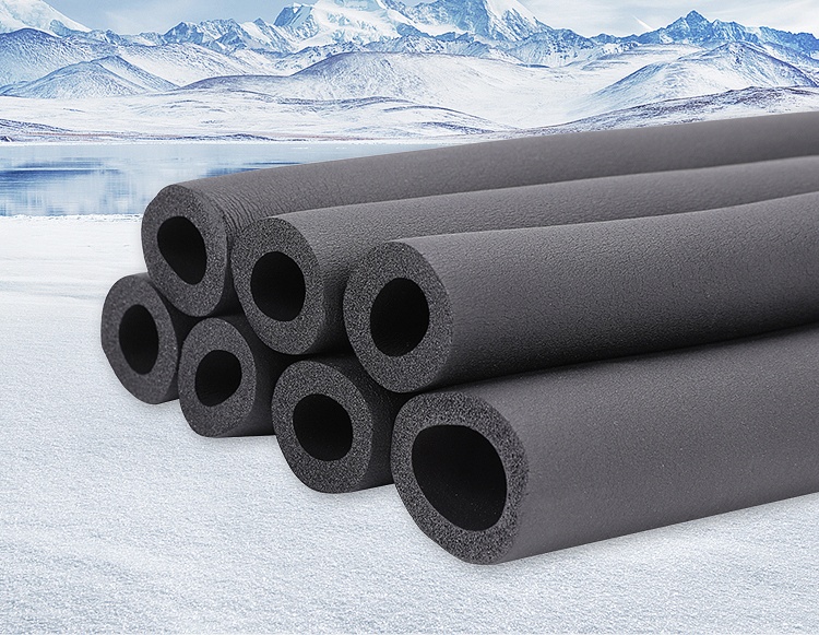 保温套室外水管防冻太阳能消防管道隔热棉保温材料开口自粘橡塑管