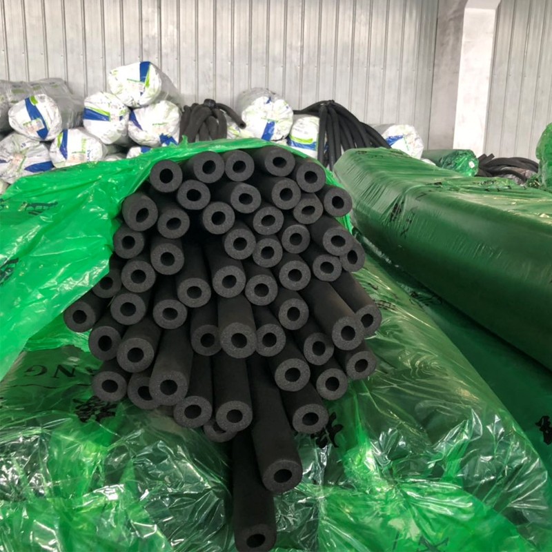 橡塑管开口自粘保温套消防管道阻燃隔热棉太阳能水管室外防冻保温管