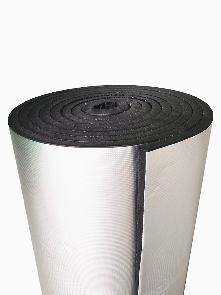 屋顶铝箔隔热棉耐晒防水橡塑板自粘保温棉阳光房隔热铁皮房隔音棉