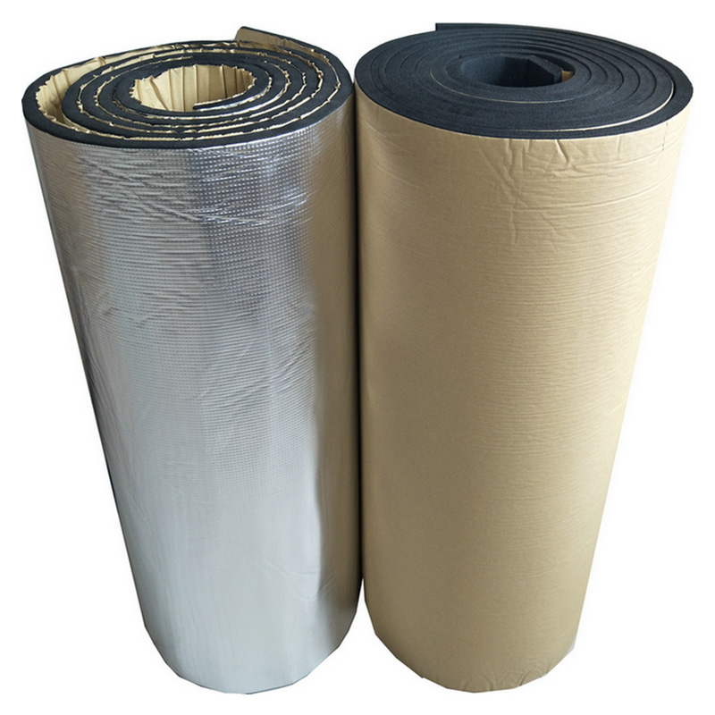 铝箔自粘保温棉屋顶楼顶彩钢瓦隔热棉阳台雨棚隔音阻燃橡塑板