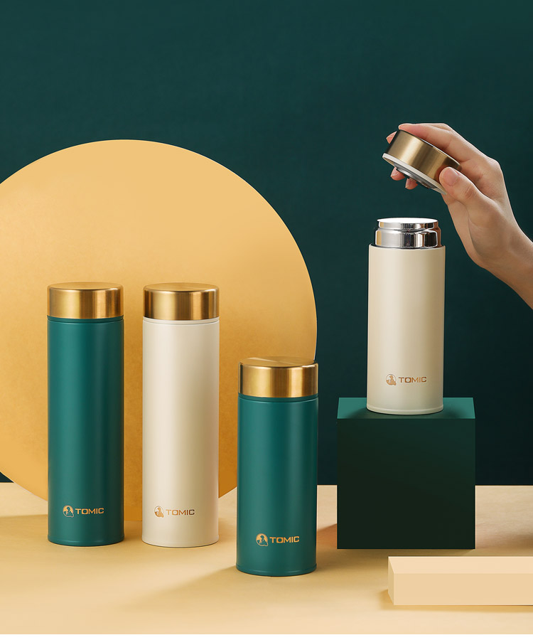 特美刻tomic双层不锈钢保温杯陶瓷内胆tw60068