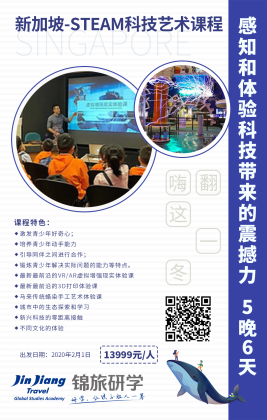 新加坡 Steam科技艺术课程 锦旅研学
