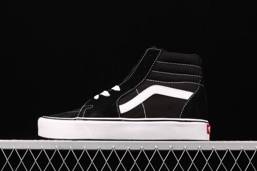 【包邮】vans万斯 sk-8 lite 轻量款黑白高帮帆布休闲板鞋vn0a2z5yiju