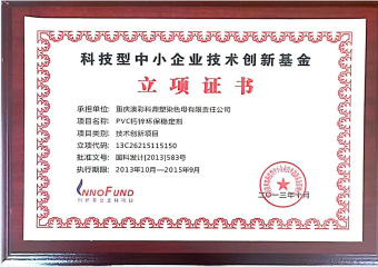 創(chuàng)新立項(xiàng)證書