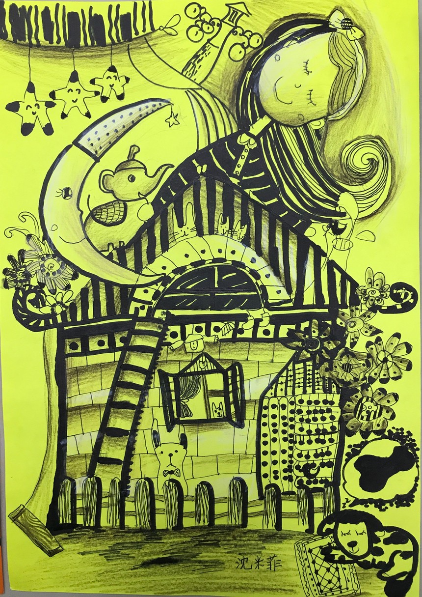 创意素描:儿童画与素描学习过渡期,具有一定儿童画基础,用素描关系