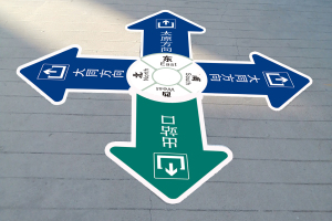 地面不锈钢导向箭头