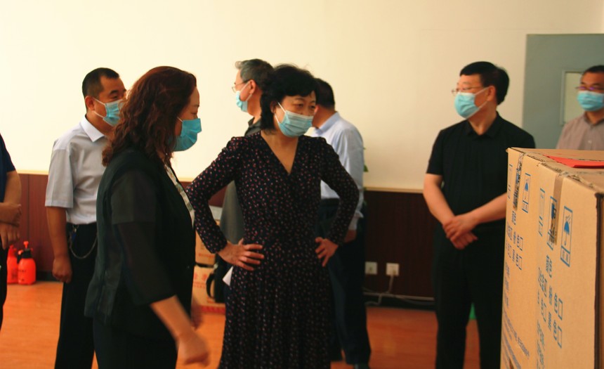 河北省教育厅党组成员,省教育考试院院长范国珍一行莅临我校检查调研