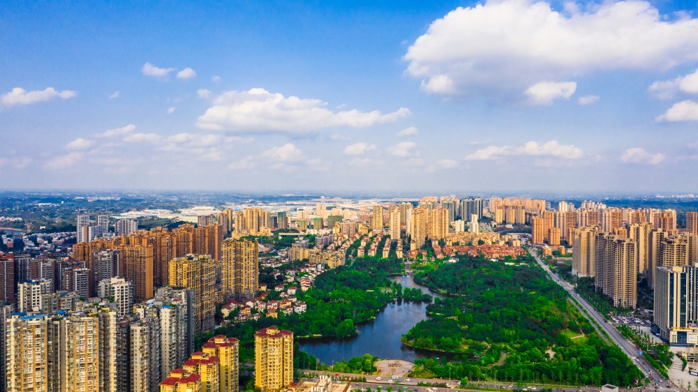 航拍自贡之航拍南湖