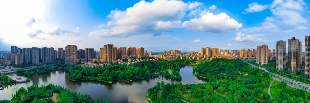 航拍自贡之航拍南湖