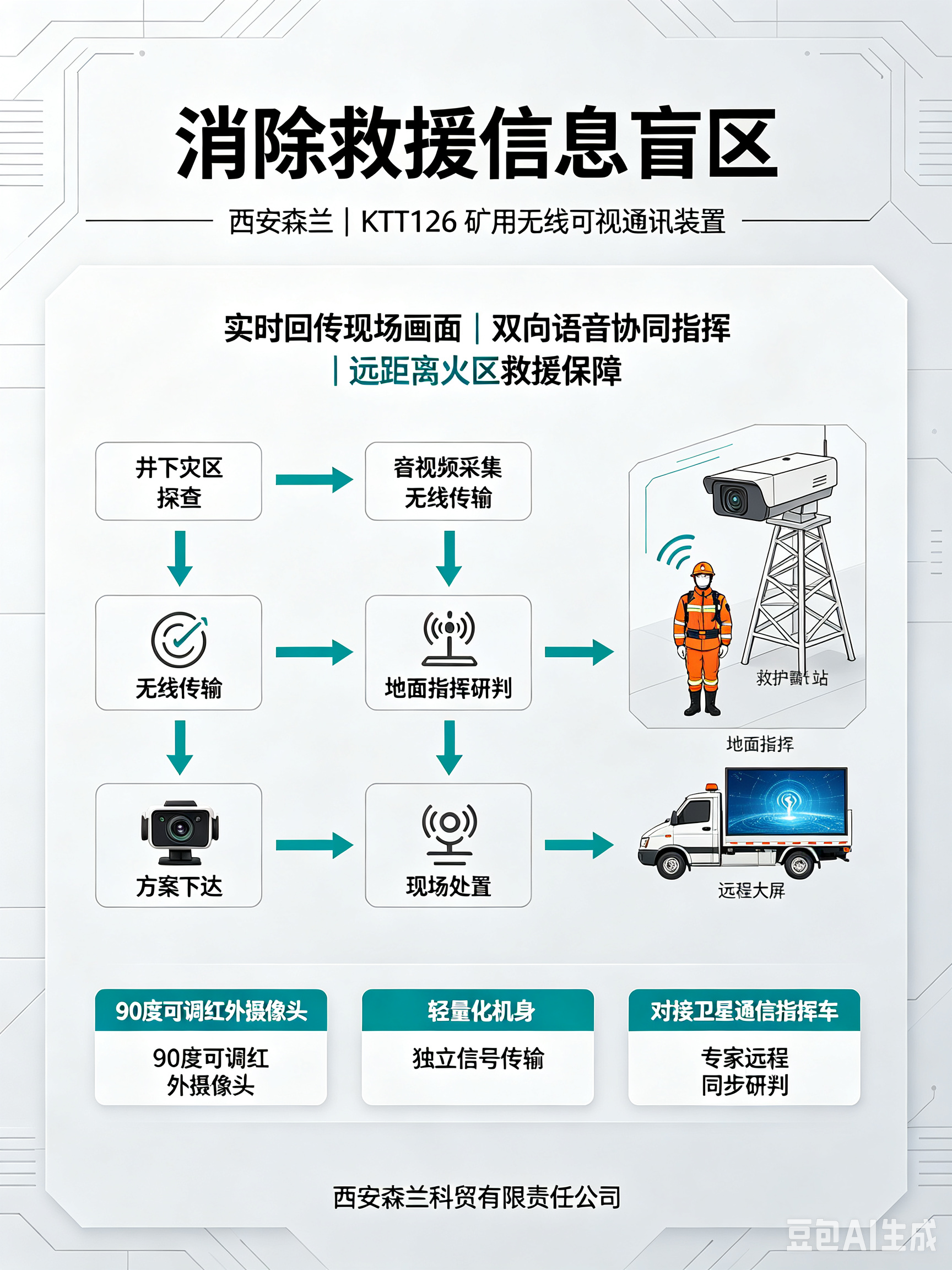 矿用无线可视通信装备｜火区救援“千里眼顺风耳”