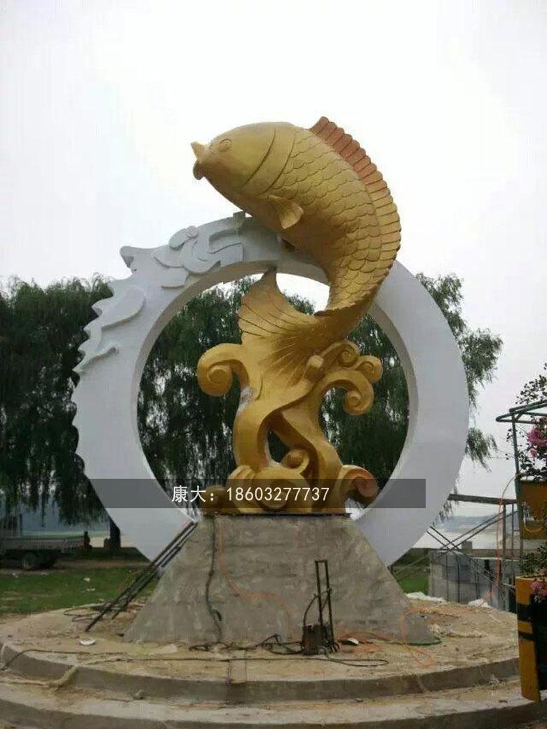 不锈钢鱼群雕塑 不锈钢鱼类景观小品雕塑