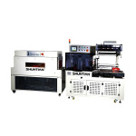 全自動(dòng)側(cè)邊封切機(jī)STF4518CS/M+STC4525L-150熱收縮包裝機(jī)