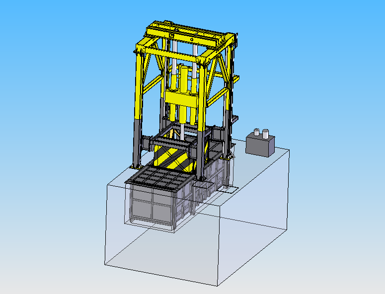 垂直垃圾压缩站对垃圾进行压缩 垂直垃圾压缩站对垃圾进行压缩