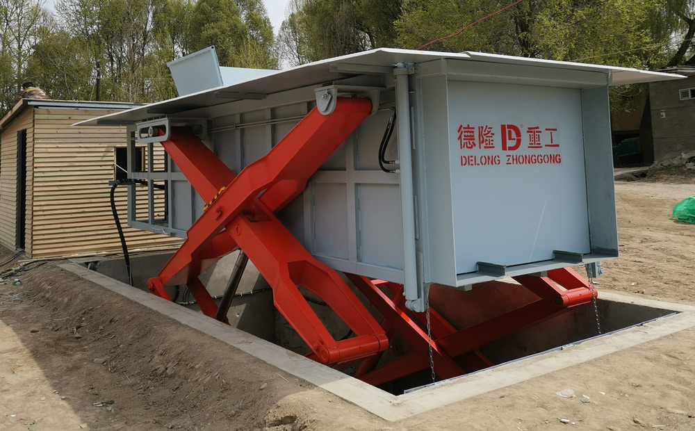 水平式垃圾压缩设备 水平式垃圾压缩设备