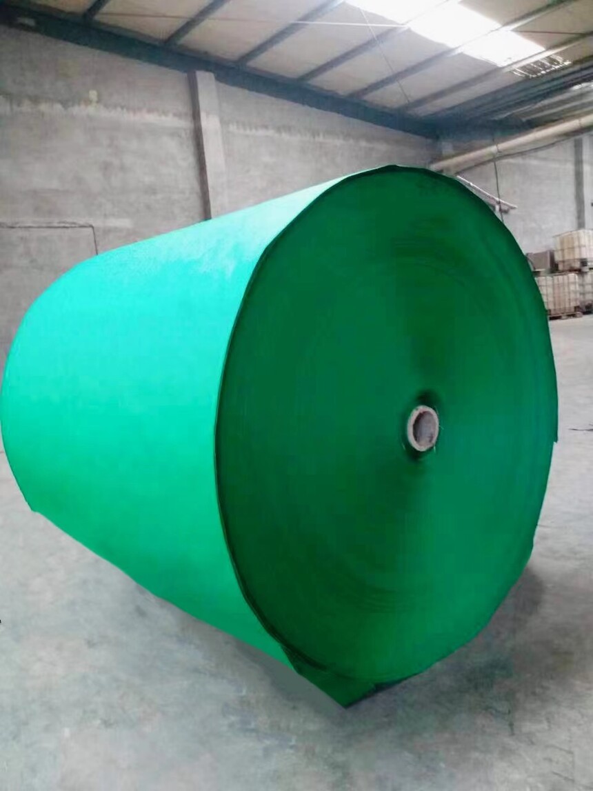 Green wet curtain base paper