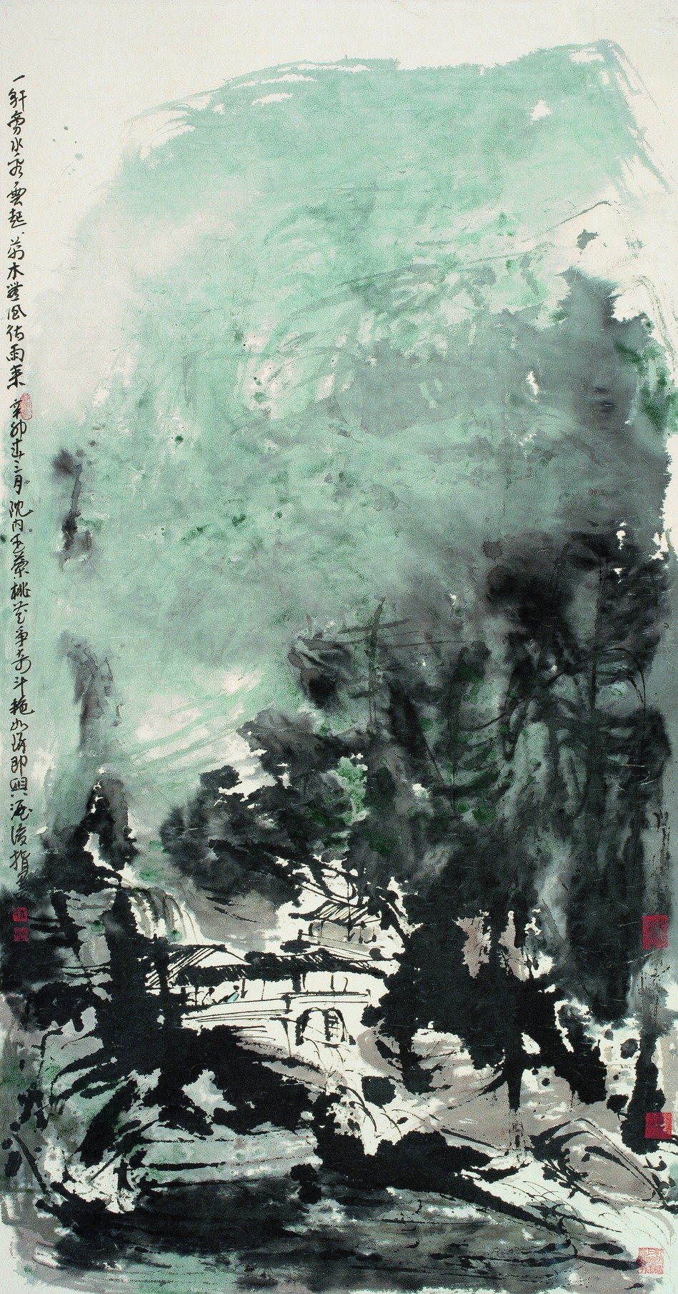 һ����ˮ��������ľ�޷������ 2011�� 143��75cm.jpg