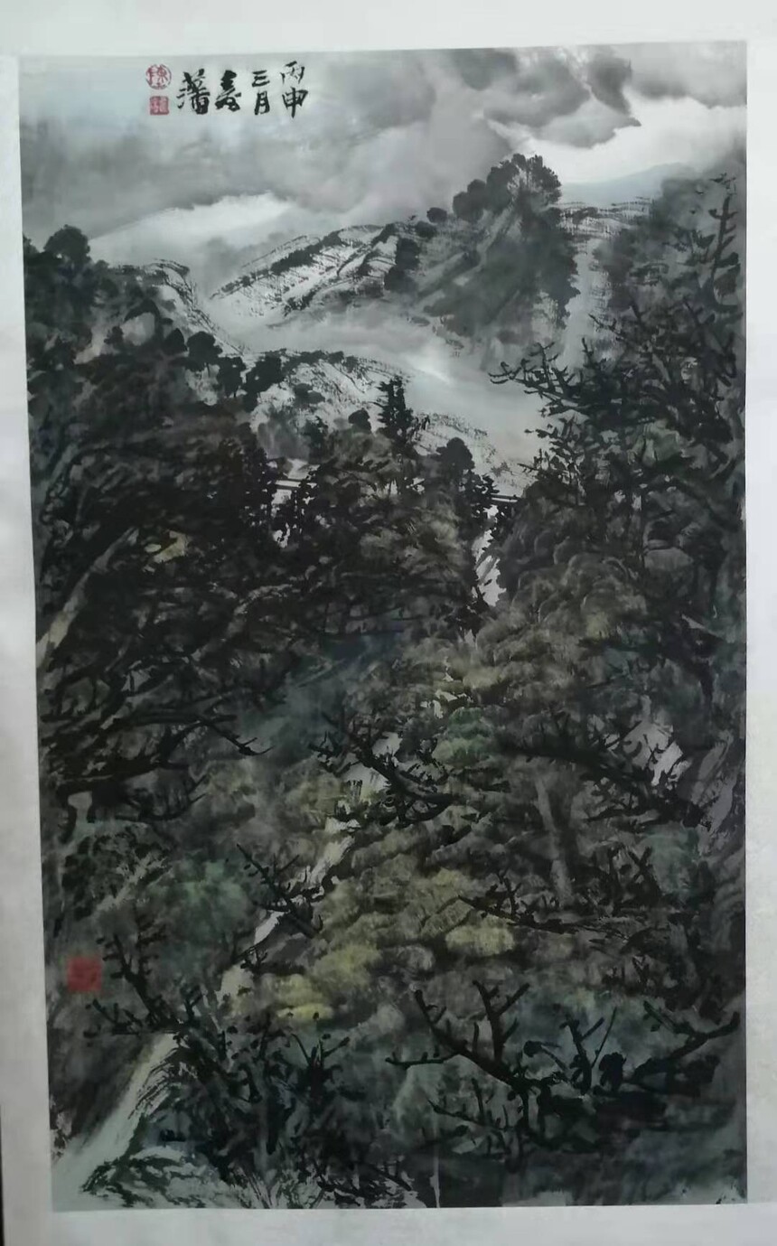 ����  ���ٷ��� ����ɽһ�硷138cmX68cm.jpg