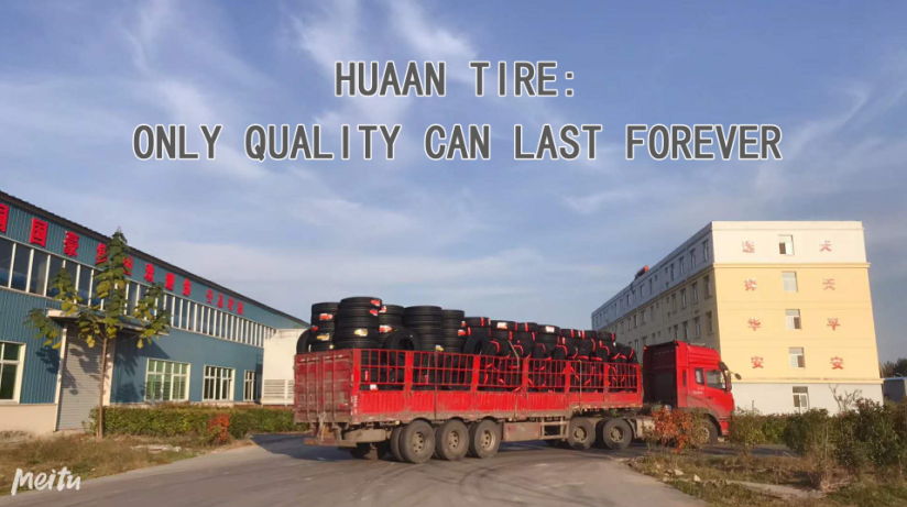 Truck with Huaan tires are going to customers' warehouse