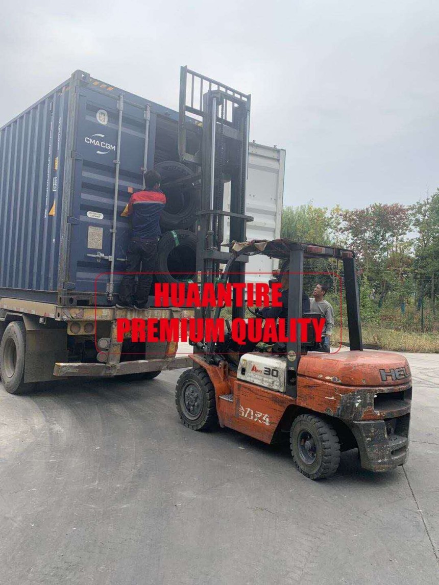 Huaan Tires are sent to the global market by container