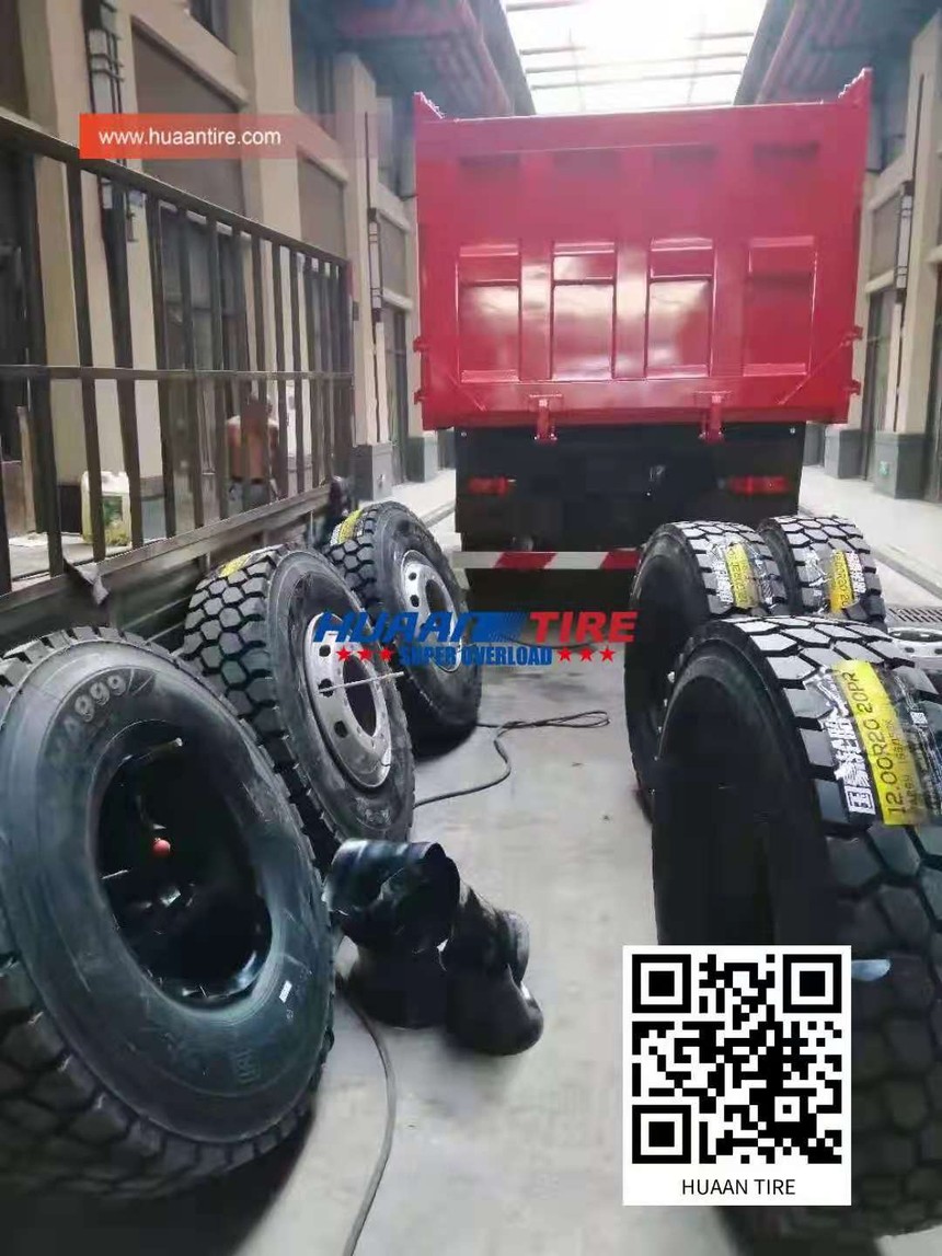 Huaan tire HRD68 pattern in mining application