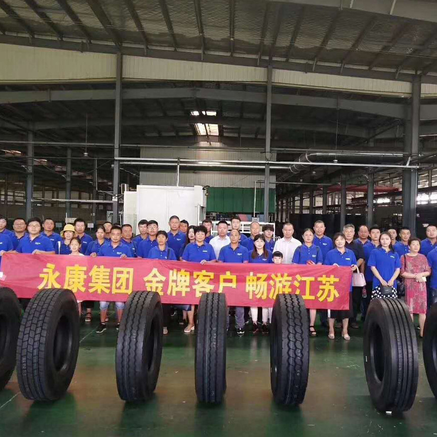 Huaan tire customers visit factory