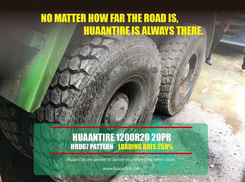 Huaan tire Application for a large tipper