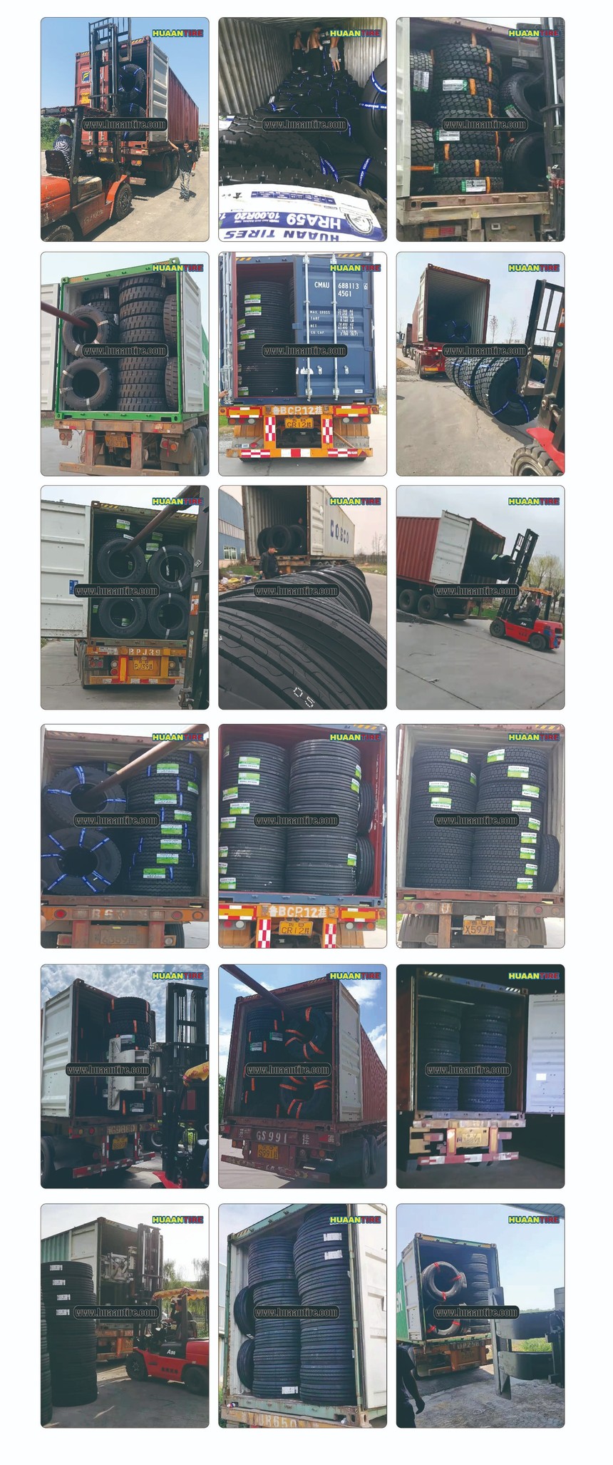 Huaan tire Loading pictures