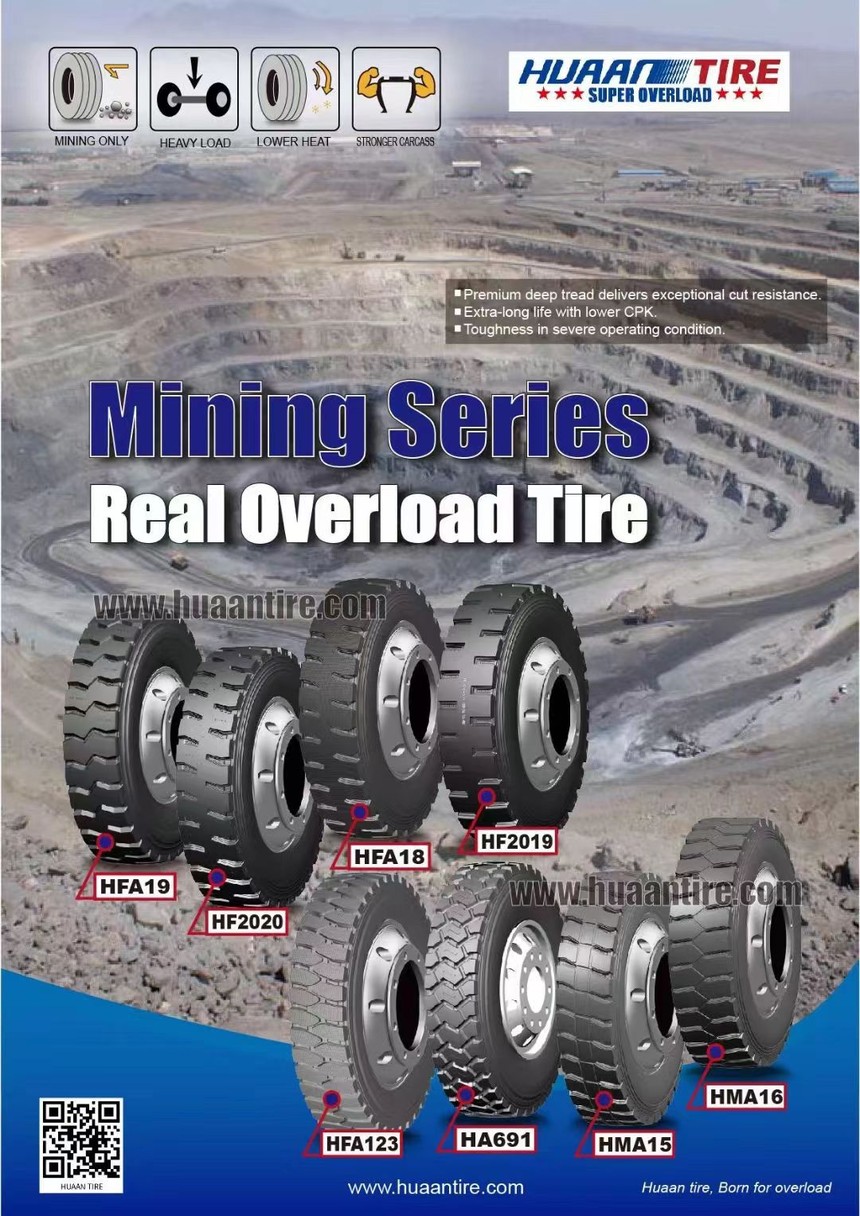 Huaan tire Mining pattern family poster