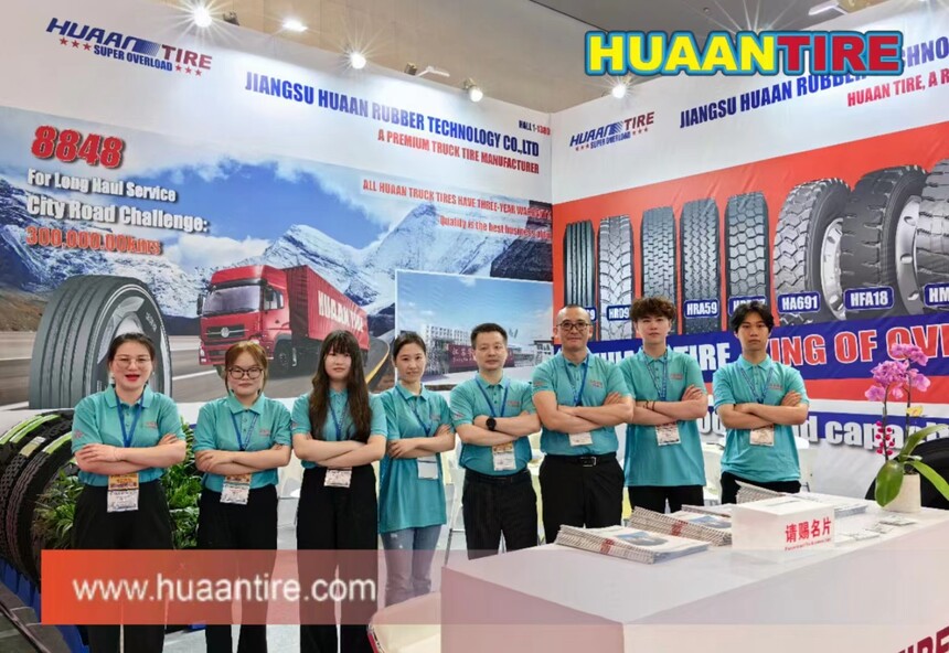 Huaan tire team in 2023 CITEXPO