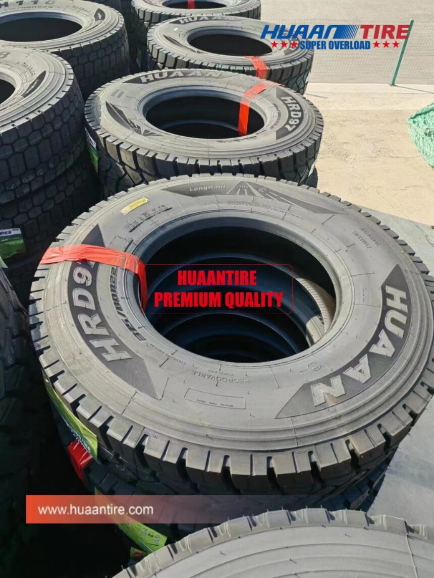 Huaan tire 315/80R22.5 22PR HRD97 for EU market with 200% loading capacity