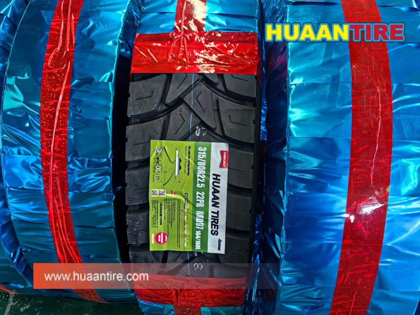 Huaan tire 315/80R22.5 22PR HRD97 with packing