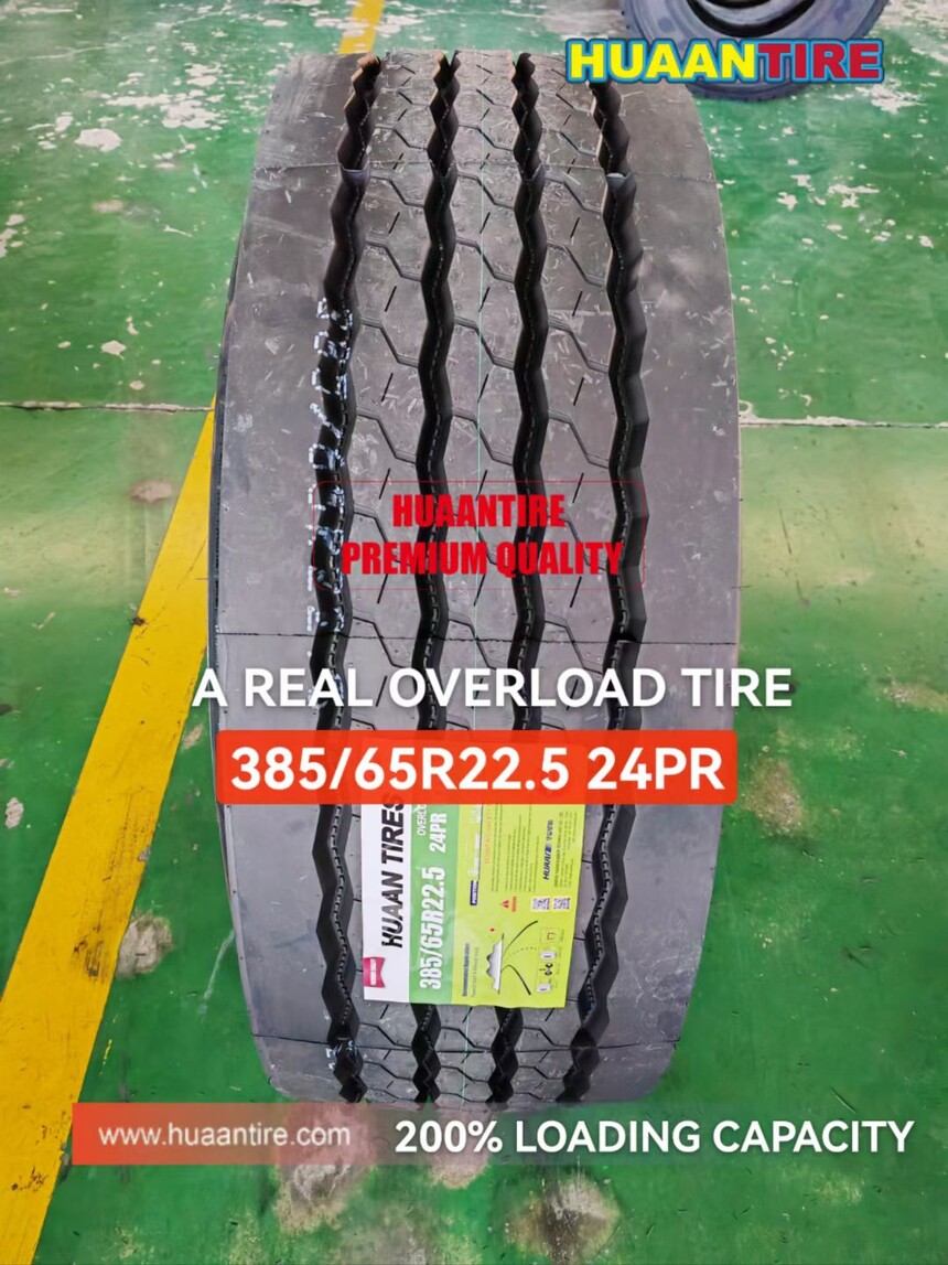 Huaan tire 385/65R22.5 24PR HT601 for overload