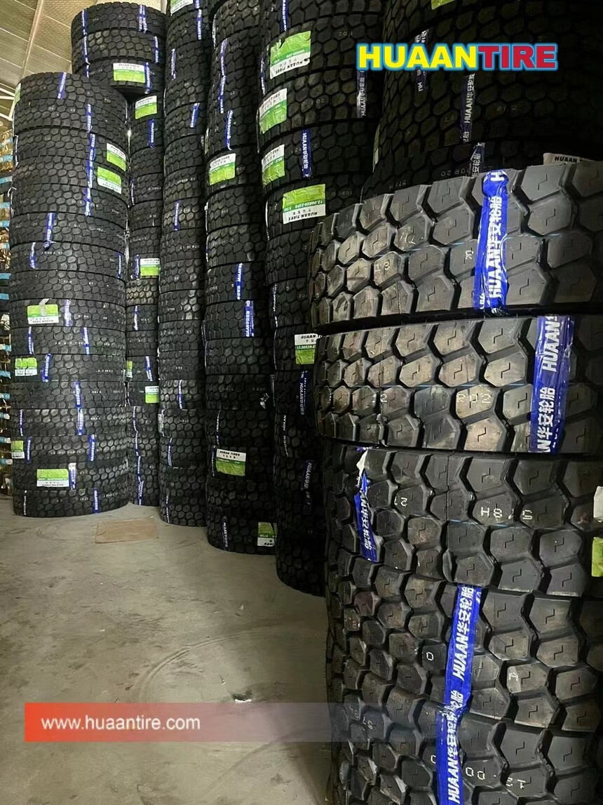 Huaan tire at a customer's warehouse in Vietnam