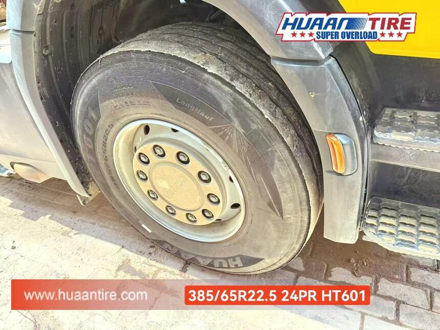 HUAAN  385/65R22.5 24PR HT601 in overseas market