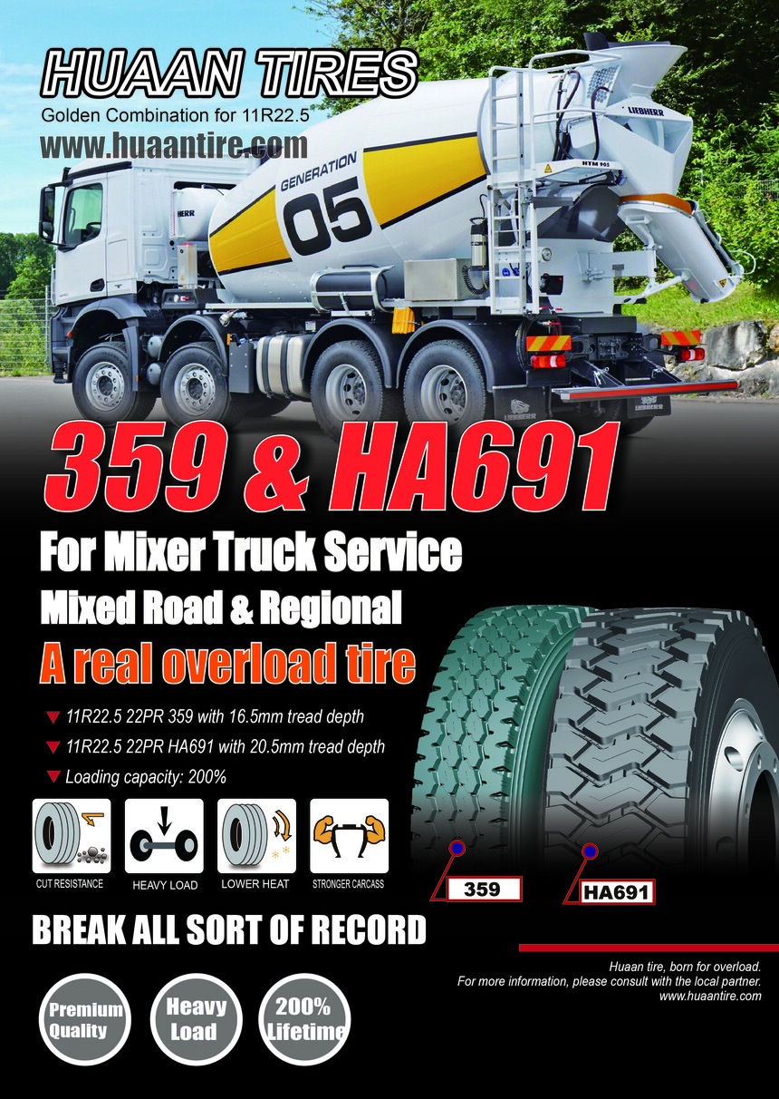HUAAN TIRE 11R22.5 HA691