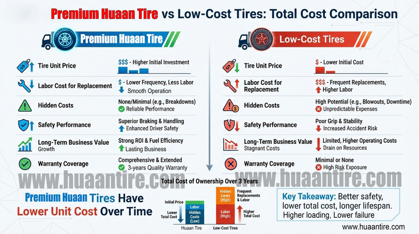 Huaan Tire VS Low-Cost Tire