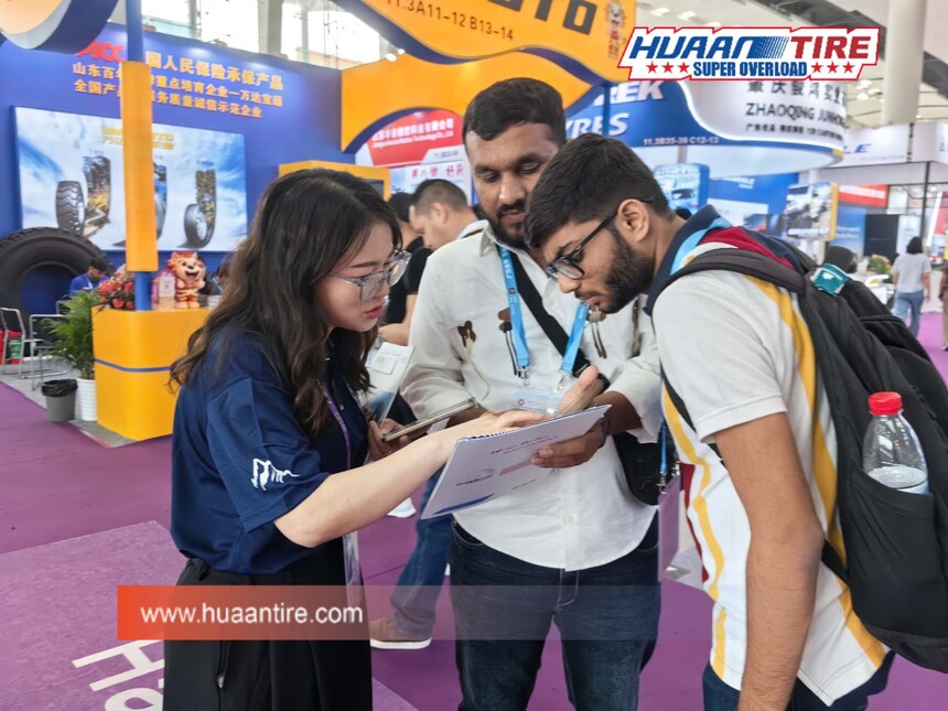 Huaan Tire team and global customers